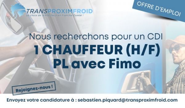 Nous recherchons un chauffeur en CDI